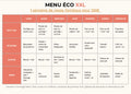 1 semaine de menus à 100€ max.