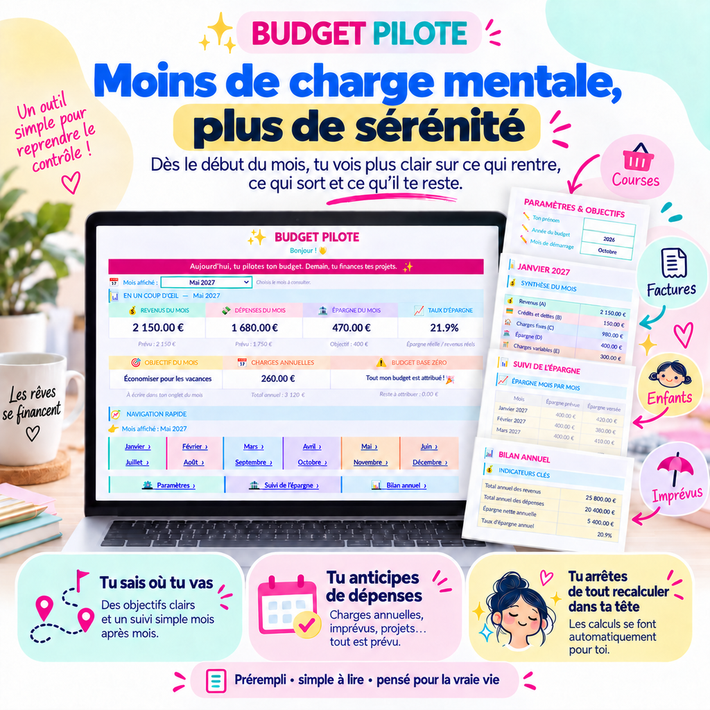 Budget Pilote – Le tableur qui simplifie ton budget familial