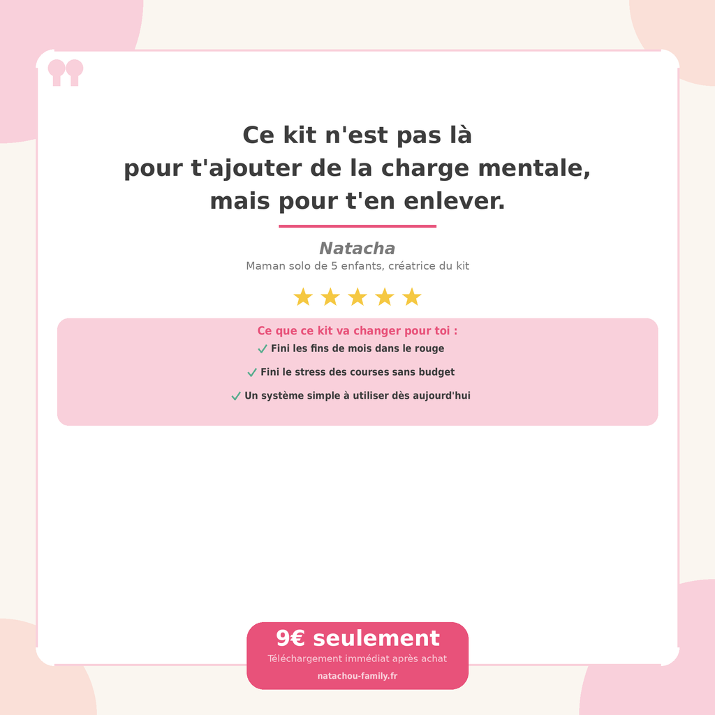 Kit Budget XXL — 6 outils imprimables pour reprendre le contrôle de ton budget