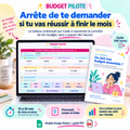 Budget Pilote, tableur prérempli et guide PDF pour anticiper son budget